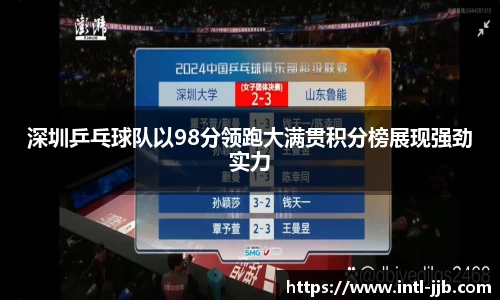 深圳乒乓球队以98分领跑大满贯积分榜展现强劲实力